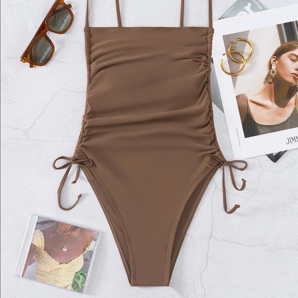 NEW! One Piece Mocha Bathing suit